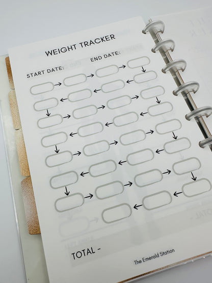 Weight Tracker | Planner Inserts