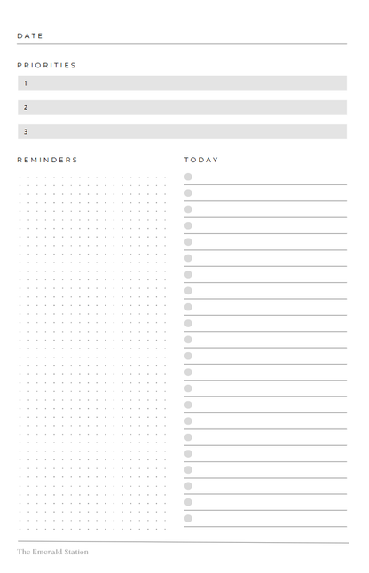 Undated Daily Inserts | Planner Inserts1