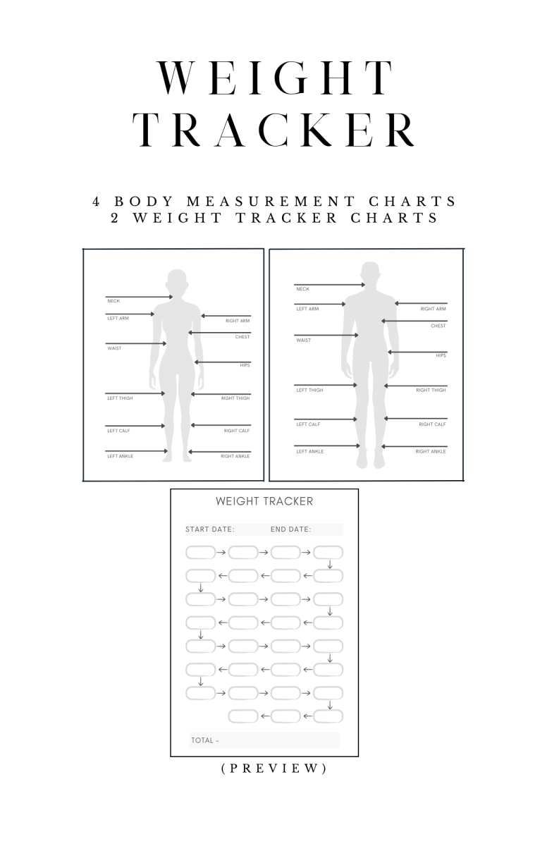 Weight Tracker | Planner Inserts1