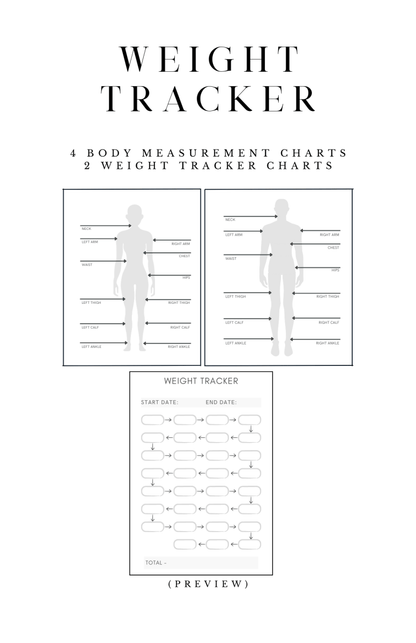 Weight Tracker | Planner Inserts1