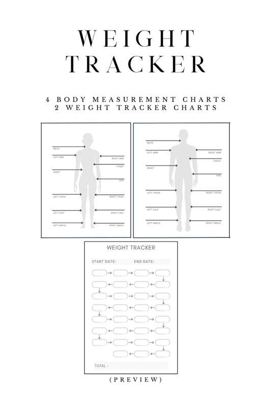 Weight Tracker | Planner Inserts1