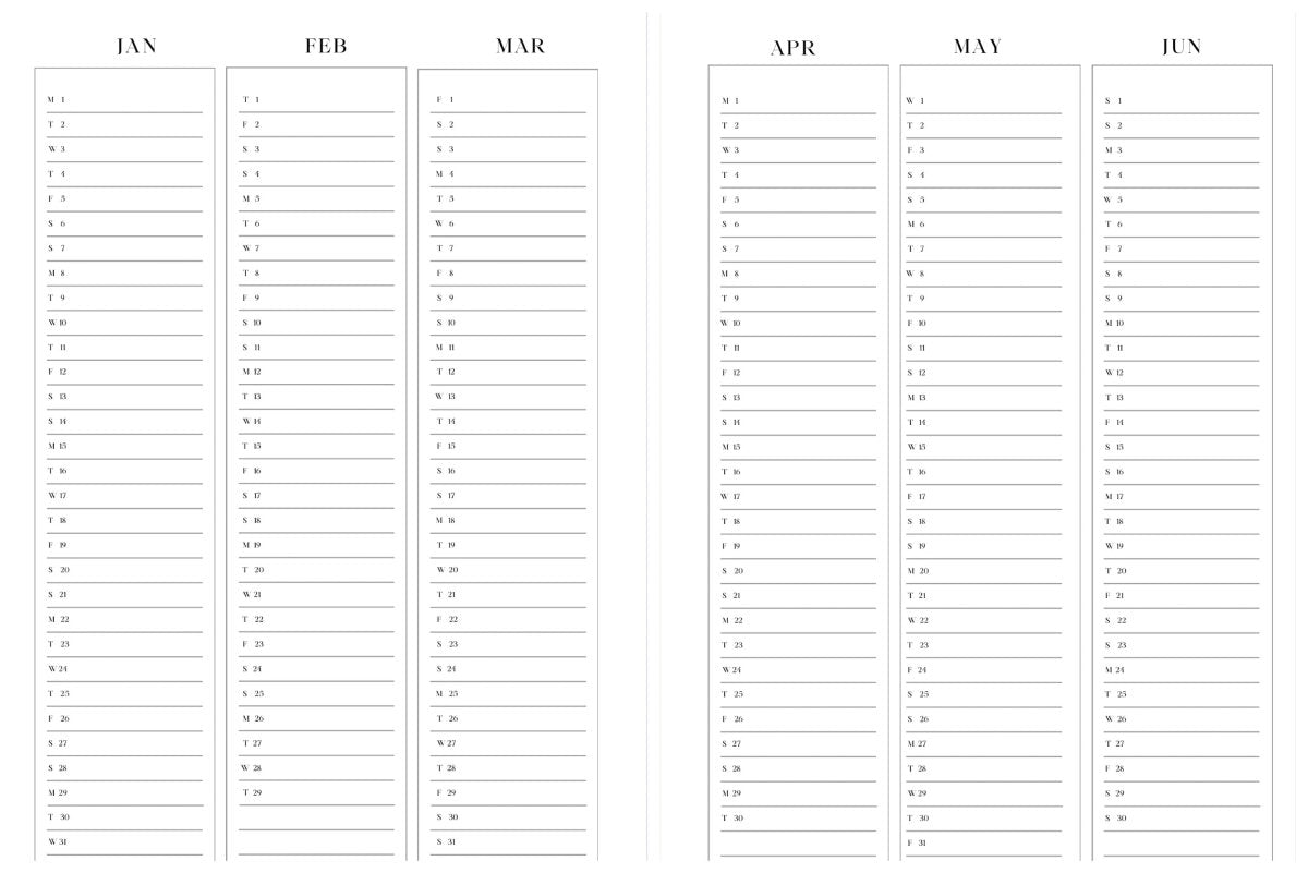 2024 Planner-monthly-daily-front-inside-view