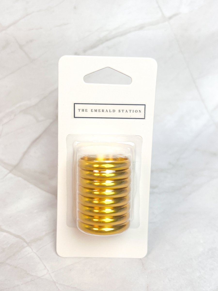 Gold Metal Discs (8 count) 32 mm2