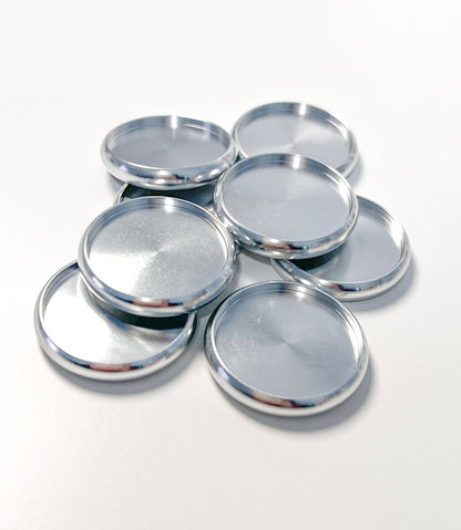 Silver Metal Discs (8 count) 32 mm1